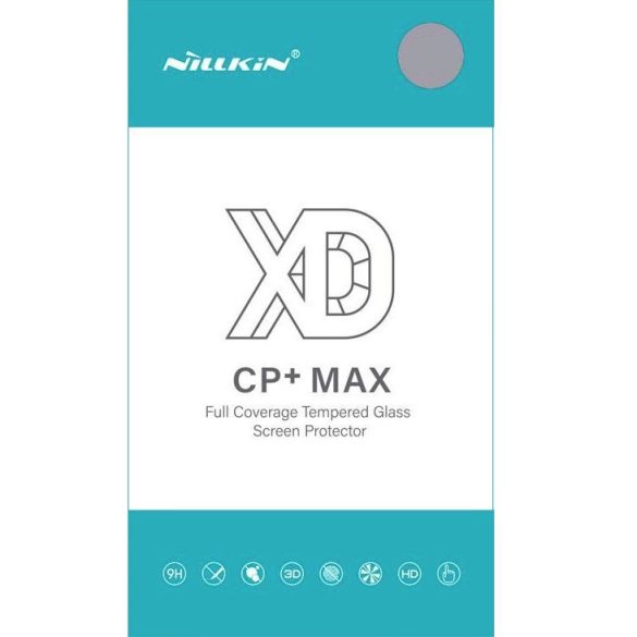 Xiaomi Poco X3 / X3 NFC / X3 Pro, Kijelzővédő fólia, ütésálló fólia (az íves részre is!), Tempered Glass (edzett üveg), tok barát, Nillkin, XD CP+ MAX, fekete
