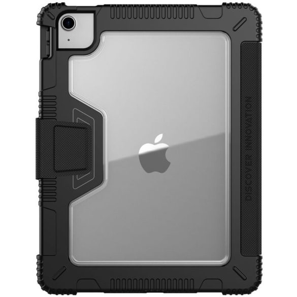 Apple iPad Air (2020) / iPad Air (2022), mappa tok, közepesen ütésálló, Apple Pencil tartóval, Smart Case, Nillkin, fekete