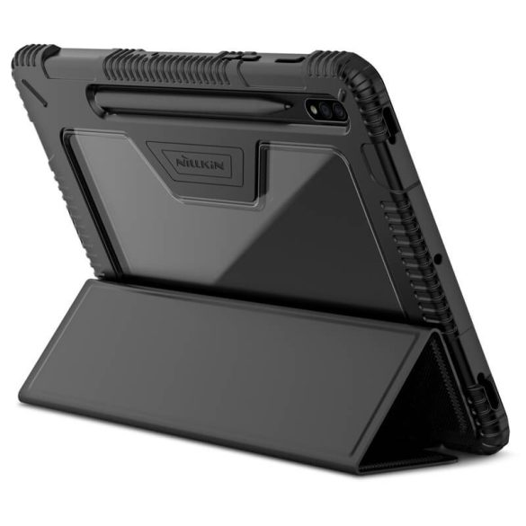 Samsung Galaxy Tab S7 11.0 / Tab S8 11.0, mappa tok, közepesen ütésálló, Smart Case, Nillkin, fekete