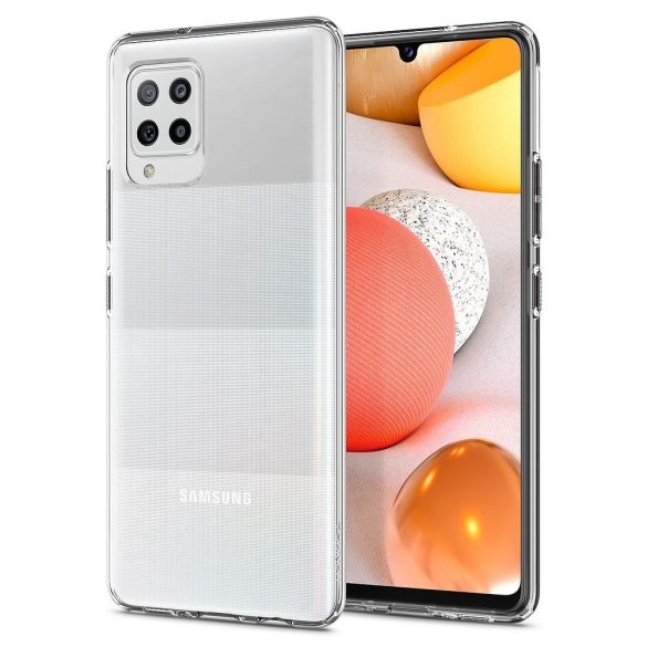 Samsung Galaxy A42 5G / M42 5G SM-A426B / M426B, Szilikon tok, Spigen Liquid Crystal, átlátszó