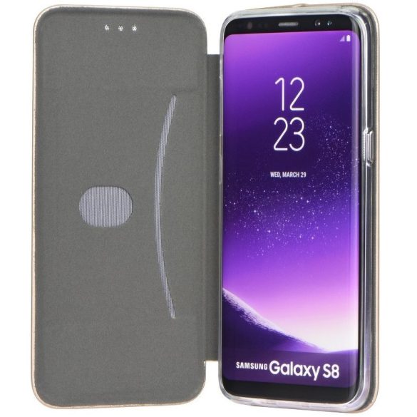 Samsung Galaxy A11 / M11 SM-A115F / M115F, Oldalra nyíló tok, stand, Forcell Elegance, arany