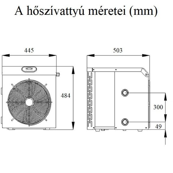 EraSpa Fairland Mini SHP06 medence hőszivattyú, 7.0 kW