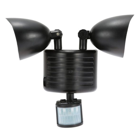 Mozgásérzékelős lámpa, 2 ágú, napelemes, IP44, állítható világítás időzítővel, 125° -os érzékelés