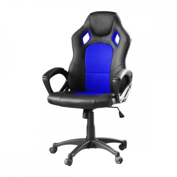 Irodai  Gamer szék, hintamechanikus, gázlift, Basic, kék
