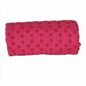 Csúszásgátlós jógatörölköző, ajándék táskával, rózsaszín