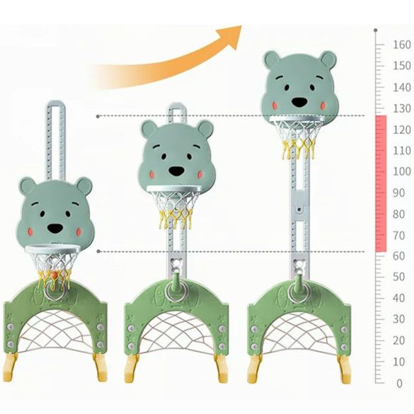 4 az 1-ben állítható magasságú gyerek játékszett, kékes-zöld