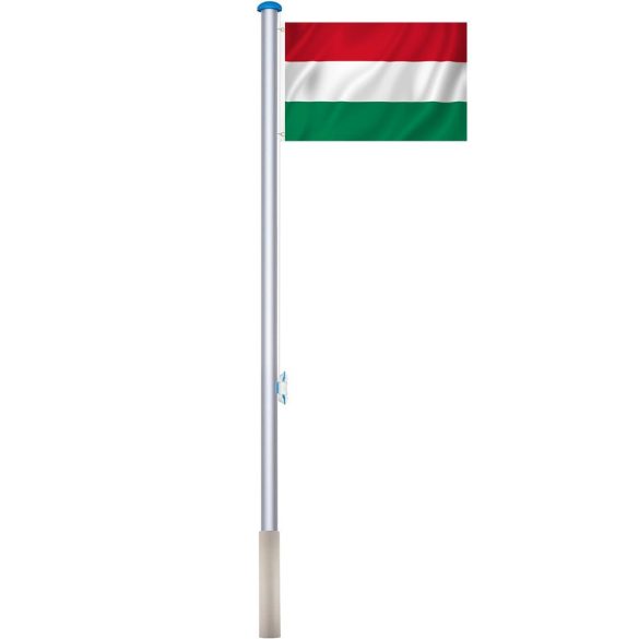 Zászlótartó rúd, magyar zászlóval