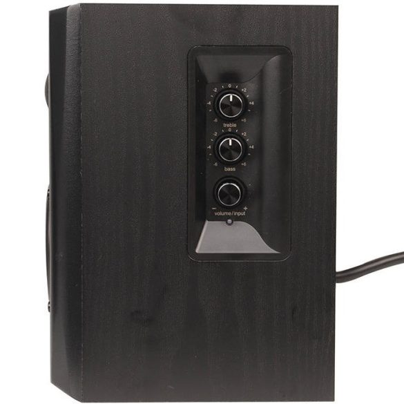 Hangszóró szett, Aktív, 2.1, 2 x 40W + 70W, Bluetooth, Optikai kimenet, 3.5mm, Koaxiális csatlakozó, Edifier S351DB, fekete