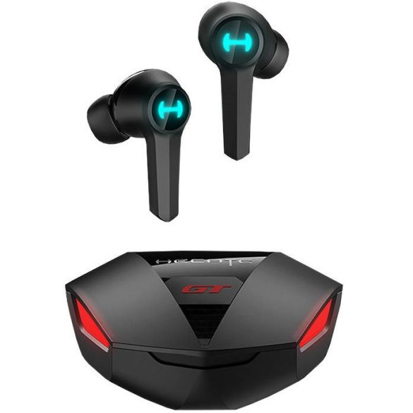 Bluetooth sztereó fülhallgató, v5.2, TWS, töltőtok, érintés vezérlés, vízálló, RGB világítás, játékosoknak ajánlott, Edifier Hecate GT4, fekete