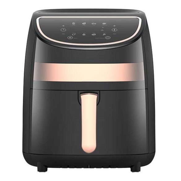 Forró levegős sütő, fritőz, Air Fryer, olaj nélküli, 1000 W teljesítmény, 3 l-es, Digitális kijelzővel, Deerma KZ100, fekete