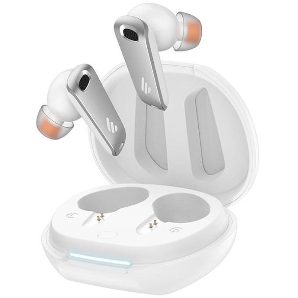 Bluetooth sztereó fülhallgató, v5.0, TWS, töltőtok, érintés vezérlés, zajszűrővel, vízálló, játékosoknak ajánlott, Edifier NeoBuds Pro, fehér