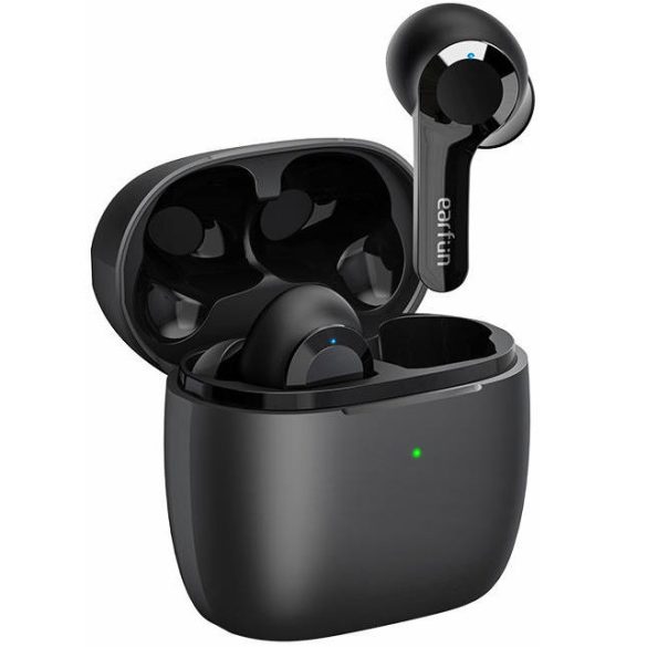 Bluetooth sztereó fülhallgató, v5.0, TWS, töltőtok, érintés vezérlés, zajszűrővel, vízálló, EarFun Air TW200B, fekete