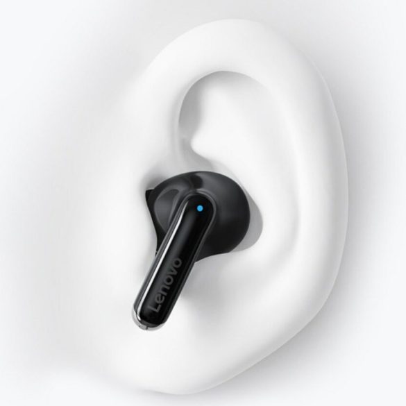 Bluetooth sztereó fülhallgató, v5.3, TWS, töltőtok, érintés vezérlés, zajszűrővel, vízálló, játékosoknak ajánlott, Lenovo ThinkPlus XT88, fekete/ezüst, gyári