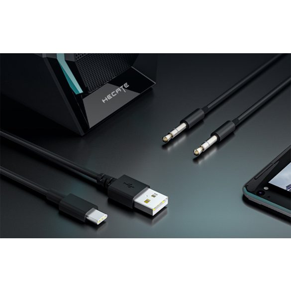 Hangszóró szett, 2.1, 15W + 2 x 7.5W, Bluetooth, USB aljzat, 3.5mm, Edifier HECATE G1500 MAX, fekete
