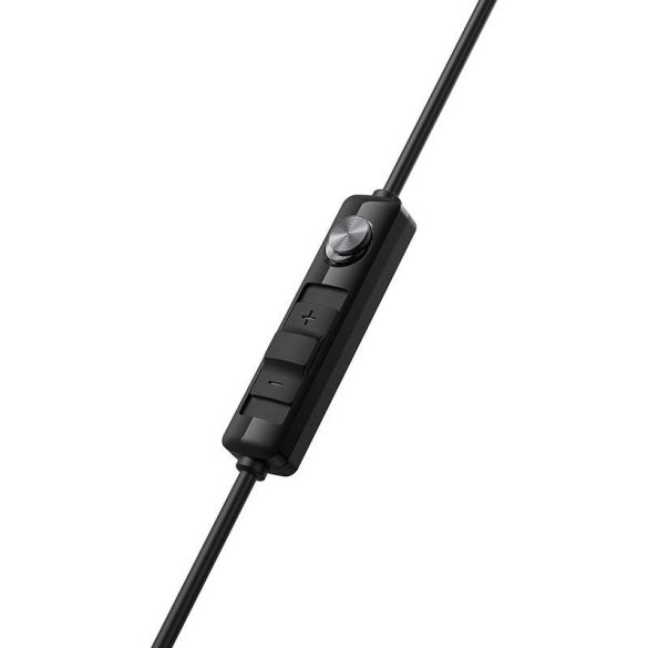 Vezetékes sztereó fülhallgató, 3.5 mm, mikrofon, funkció gomb, hangerő szabályzó, 90 fokos/derékszögű csatlakozó, Edifier Hecate GM260, fekete