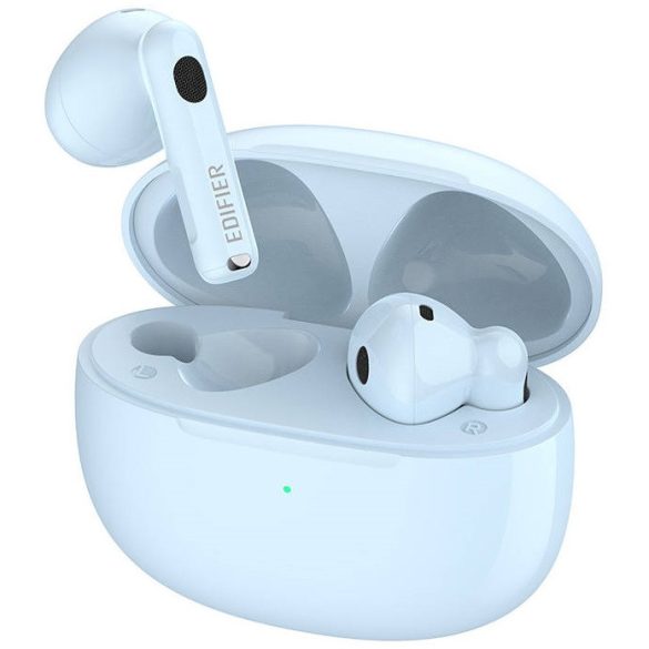 Bluetooth sztereó fülhallgató, v5.3, TWS, töltőtok, érintés vezérlés, zajszűrővel, vízálló, játékosoknak ajánlott, Edifier W220T, kék