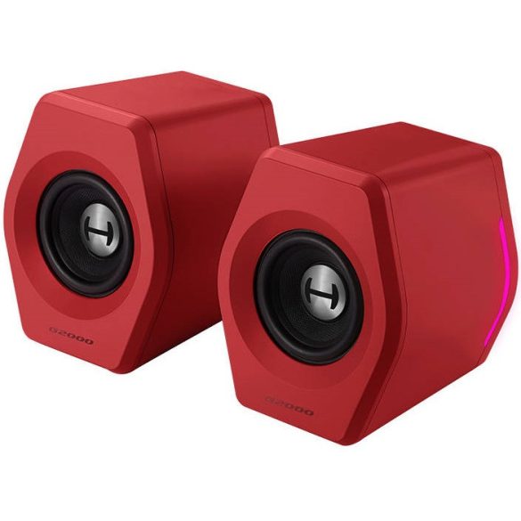 Hangszóró szett, 2.0, 2 x 8W, Bluetooth, USB aljzat, 3.5mm, Edifier HECATE G2000, piros