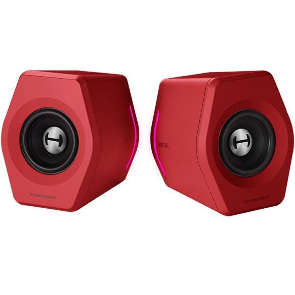 Hangszóró szett, 2.0, 2 x 8W, Bluetooth, USB aljzat, 3.5mm, Edifier HECATE G2000, piros