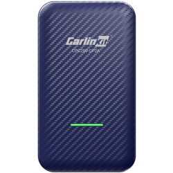   Autós vezeték nélküli adapter, v5.2, karbon minta, Carlinkit 4.0 CPC200 CP2A, kék