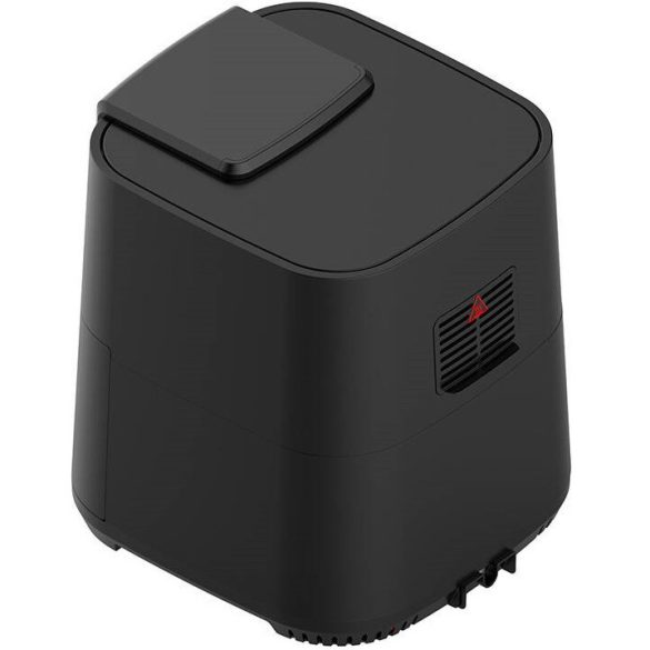 Forró levegős sütő, fritőz, Air Fryer, olaj nélküli, 1700 W teljesítmény, 7.5 l-es, Digitális kijelzővel, 8 programos, Deerma KZ120, fekete