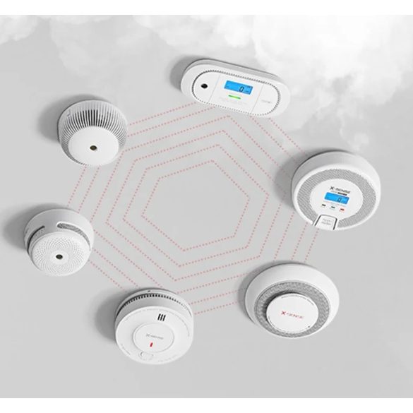 X-Sense CO-3D-W Link+ szén-monoxid riasztó, Wifi kapcsolat, LCD kijelzővel, fehér