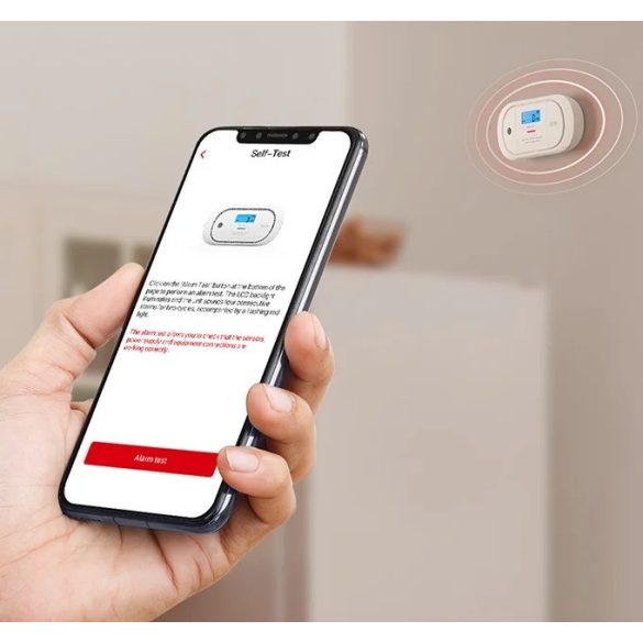 X-Sense XC01-M Link+ Pro szén-monoxid riasztó, Wifi kapcsolat, LCD kijelzővel, fehér