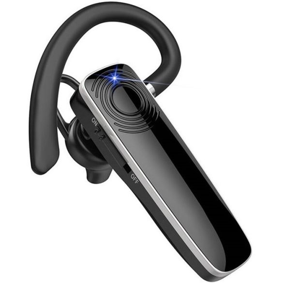 Bluetooth fülhallgató, v5.0, Multipoint, mikrofon, funkció gomb, hangerő szabályzó, New Bee NB-12, fekete