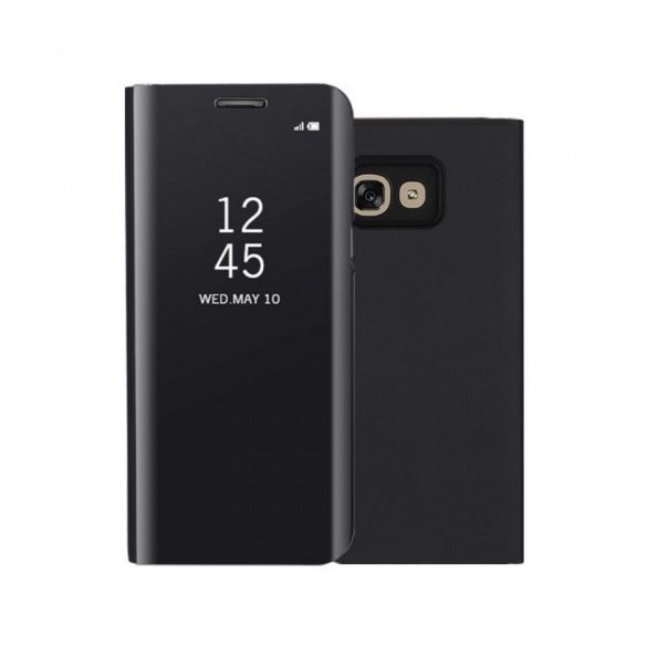 Samsung Galaxy A20e SM-A202F, Oldalra nyíló tok, hívás mutatóval, Smart View Cover, fekete (utángyártott)