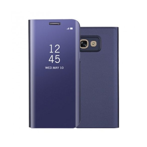 Samsung Galaxy A20e SM-A202F, Oldalra nyíló tok, hívás mutatóval, Smart View Cover, lila (utángyártott)
