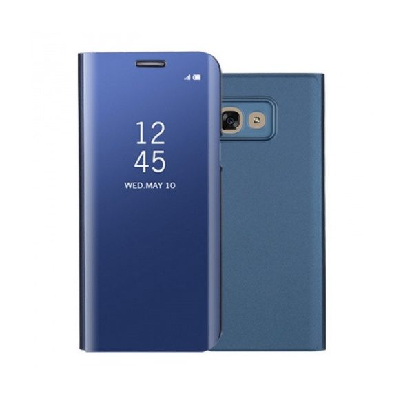 Samsung Galaxy A70 / A70s SM-A705F / A707F, Oldalra nyíló tok, hívás mutatóval, Smart View Cover, kék (utángyártott)