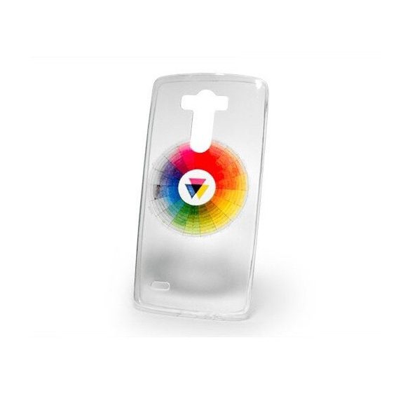 Sony Xperia Z3, Ultravékony ColorDesign TPU, színkör minta, átlátszó