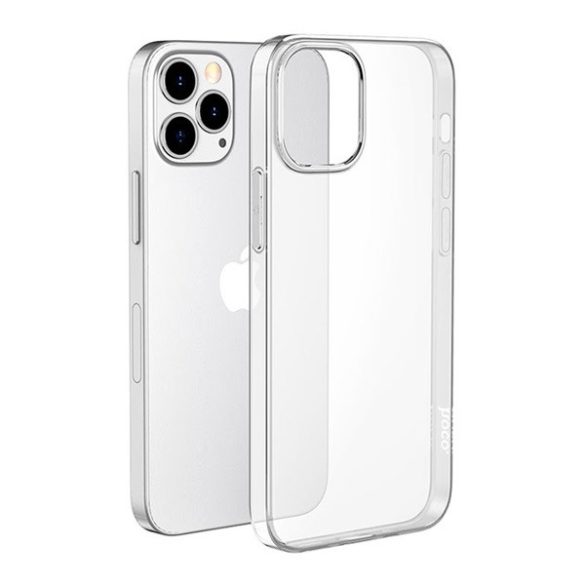 Apple iPhone 12 Pro Max, Műanyag hátlap védőtok, ultravékony, Hoco Thin, átlátszó