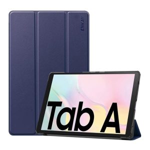 Samsung Galaxy Tab A7 10.4 (2020) SM-T500 / T505, mappa tok, Trifold, Enkay, sötétkék