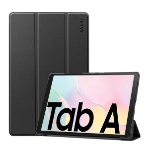 Samsung Galaxy Tab A7 10.4 (2020) SM-T500 / T505, mappa tok, Trifold, Enkay, fekete