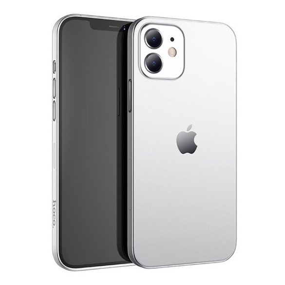 Apple iPhone 12 Mini, Műanyag hátlap védőtok, ultravékony, Hoco Thin, átlátszó