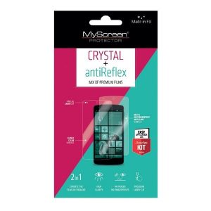 Apple iPhone 12 Mini, Kijelzővédő fólia (az íves részre NEM hajlik rá!), MyScreen Protector Crystal+AntiReflex, Clear Prémium