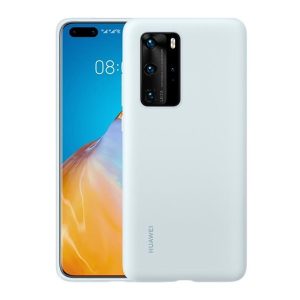 Huawei P40 Pro, Szilikon tok, világoskék, gyári