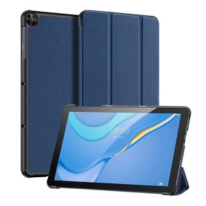 Huawei MatePad T10 (9.7) / T10s (10.1), mappa tok, Trifold, Dux Ducis Domo, sötétkék