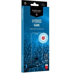 Xiaomi Redmi Note 9S / 9 Pro / 9 Pro Max, Kijelzővédő fólia, ütésálló fólia (az íves részre NEM hajlik rá!), MyScreen Protector, Hybridglass Antibacterial, Tempered Glass (edzett üveg), Clear