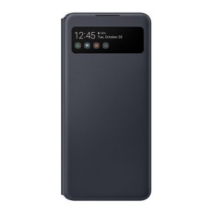 Samsung Galaxy A42 5G / M42 5G SM-A426B / M426B, Oldalra nyíló tok, hívás mutatóval, Smart View Cover, fekete, gyári