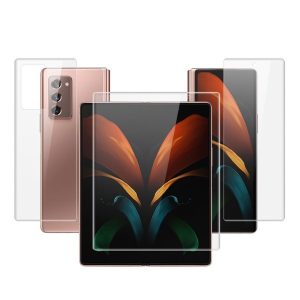 Samsung Galaxy Z Fold2 5G SM-F916B, Kijelzővédő fólia (az íves részre is!), IMAK, Clear Prémium, 3 db/csomag