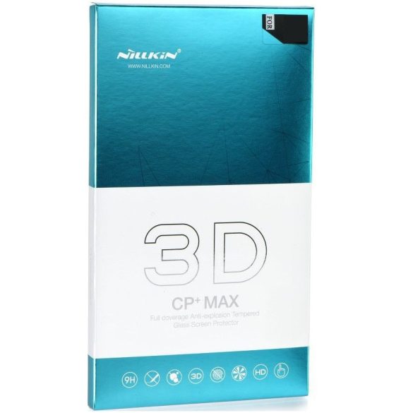 Huawei Mate 40 Pro / 40 Pro Plus, Kijelzővédő fólia, ütésálló fólia (az íves részre is!), Tempered Glass (edzett üveg), Nillkin, CP+ MAX, fekete