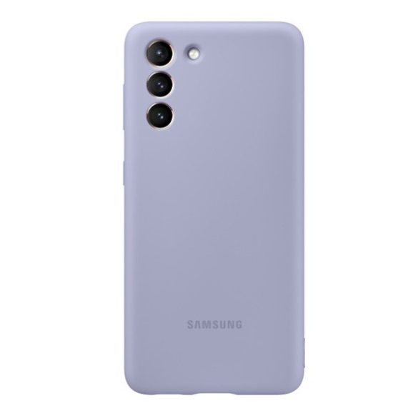 Samsung Galaxy S21 5G SM-G991, Szilikon tok, lila, gyári