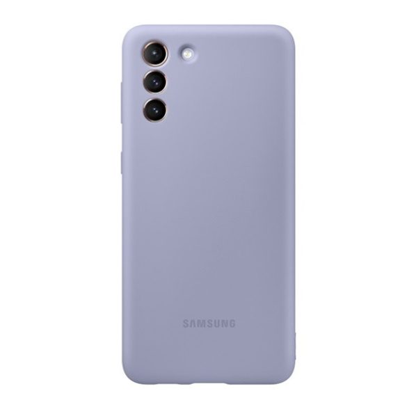Samsung Galaxy S21 Plus 5G SM-G996, Szilikon tok, lila, gyári