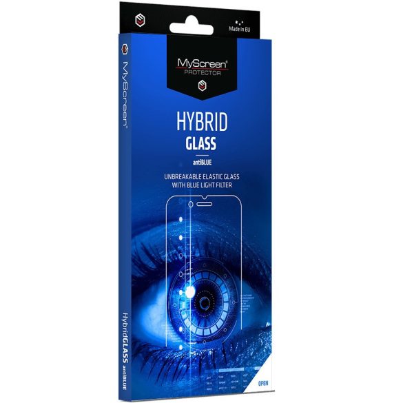 Samsung Galaxy A71 / M51 SM-A715F / M515F, Kijelzővédő fólia, ütésálló fólia, Tempered Glass (edzett üveg), MyScreen Protector, Hybridglass Anti Blue, Clear