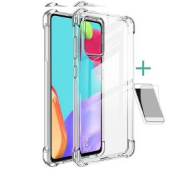   Samsung Galaxy A72 / A72 5G SM-A725F / A726B, Szilikon tok, közepesen ütésálló, légpárnás sarok, IMAK, átlátszó