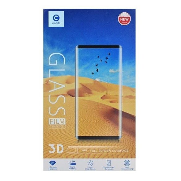 Samsung Galaxy A32 5G SM-A326B, Kijelzővédő fólia, ütésálló fólia (az íves részre is!), Tempered Glass (edzett üveg), 3D Full Cover, Full Glue, Mocolo, Clear