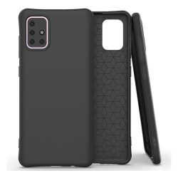   Samsung Galaxy M31s SM-M317F, Szilikon tok, közepesen ütésálló, légpárnás sarok, matt, fekete