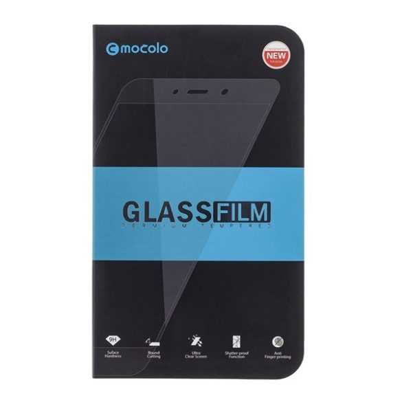 Xiaomi Mi 11 Lite / 11 Lite 5G / 11 Lite 5G NE, Kijelzővédő fólia, ütésálló fólia (az íves részre is!), Tempered Glass (edzett üveg), 5D, Full Glue, Mocolo, fekete