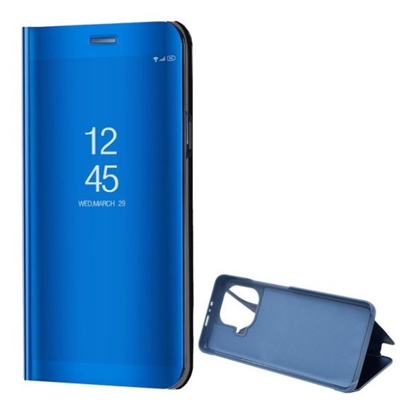 Xiaomi Mi 11 Pro, Oldalra nyíló tok, hívás mutatóval, Smart View Cover, kék (utángyártott)